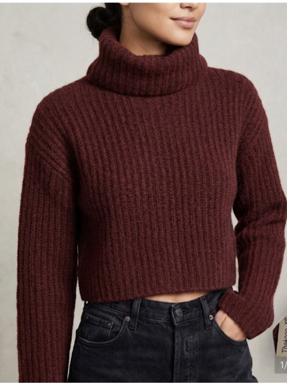 Thakoon Crop Turtleneck Size XS New!
